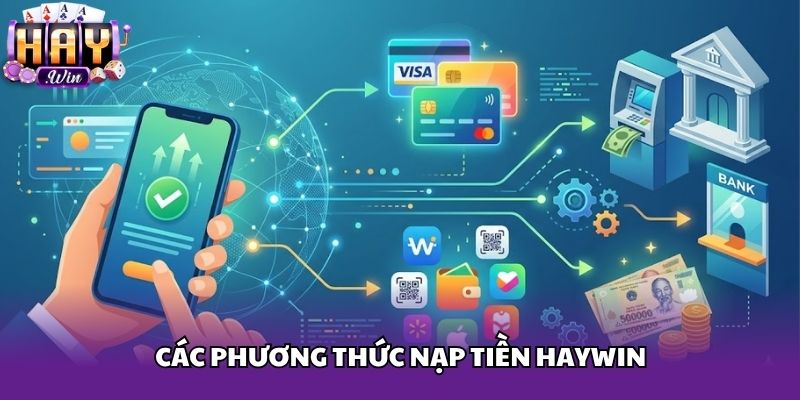 Các phương thức nạp tiền Haywin