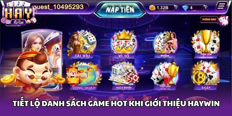 Tiết lộ danh sách game hot khi giới thiệu Haywin
